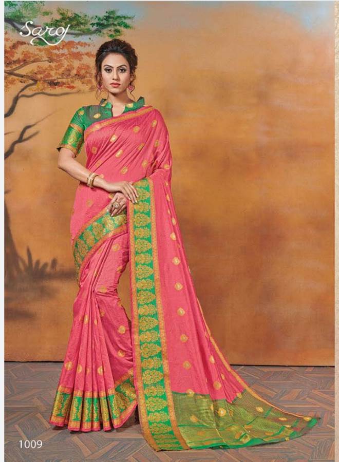 Saroj Presents Shaurya 2 Collection Of Weving Silk Festive Wear Sarees