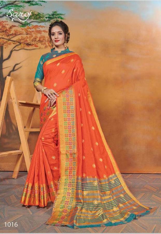 Saroj Presents Shaurya 2 Collection Of Weving Silk Festive Wear Sarees