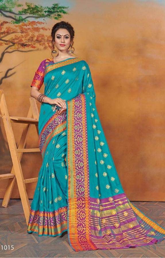 Saroj Presents Shaurya 2 Collection Of Weving Silk Festive Wear Sarees