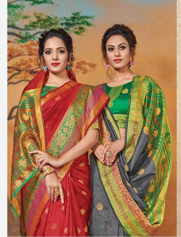 Saroj Presents Shaurya 2 Collection Of Weving Silk Festive Wear Sarees