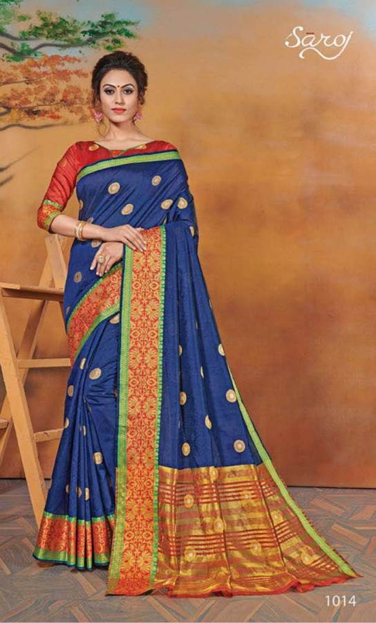 Saroj Presents Shaurya 2 Collection Of Weving Silk Festive Wear Sarees