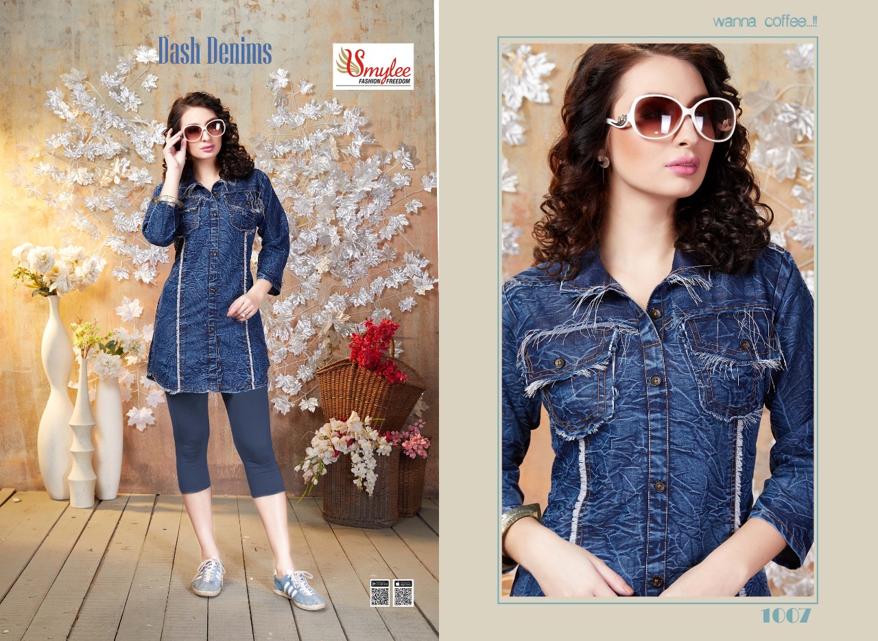 Smylee Presents Dash Denims Collection Of Heavy Denim Designer Kurtis