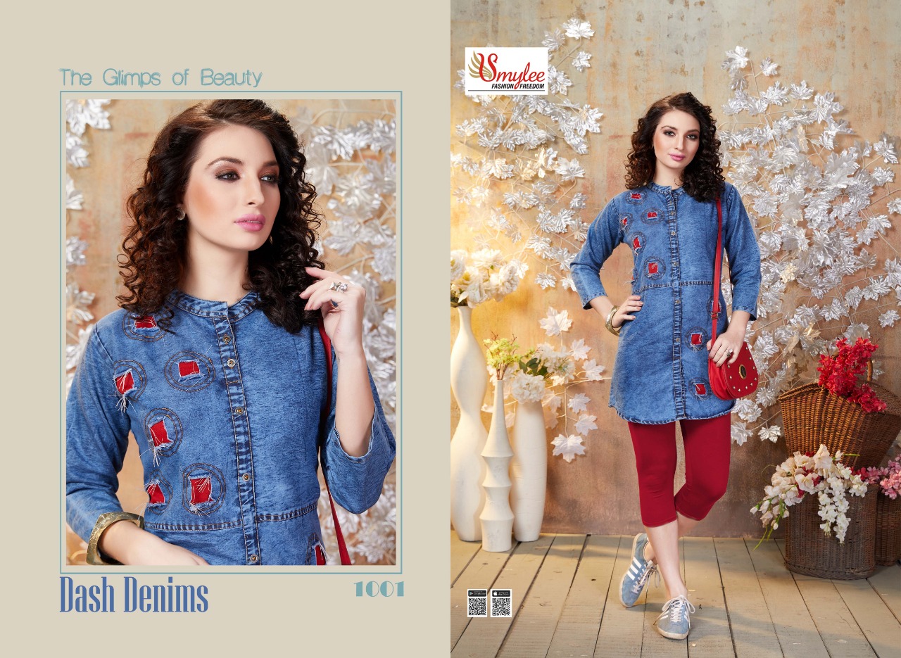 Smylee Presents Dash Denims Collection Of Heavy Denim Designer Kurtis