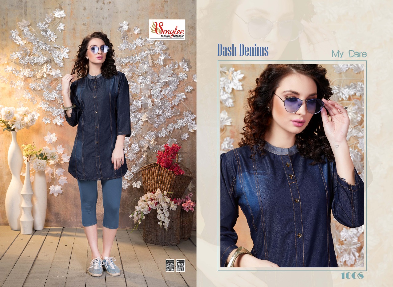 Smylee Presents Dash Denims Collection Of Heavy Denim Designer Kurtis