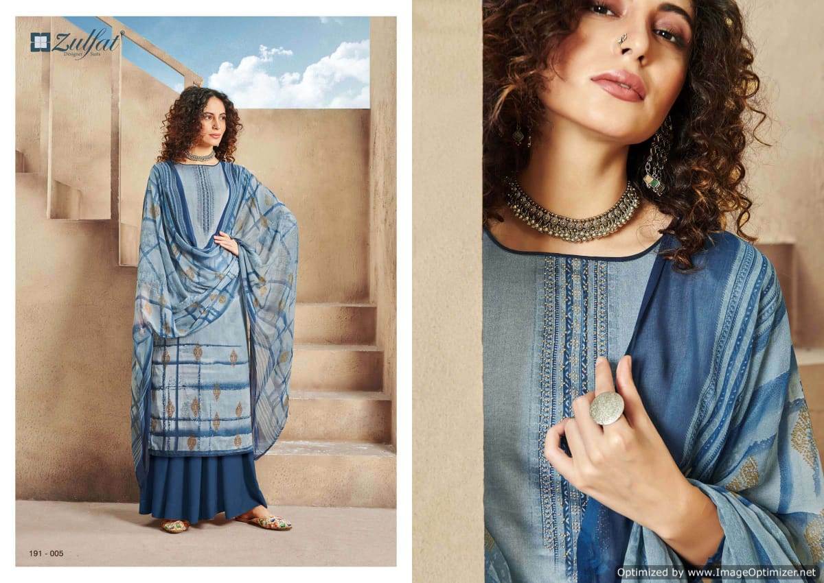 Zulfat Presents Revaa Collection Of Digital Printed Pure Jam Cotton Dress Materials