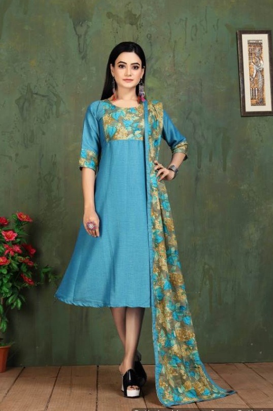 Kinti  Presents Panghat  Vol 13  Designer  Kurti Catalogue