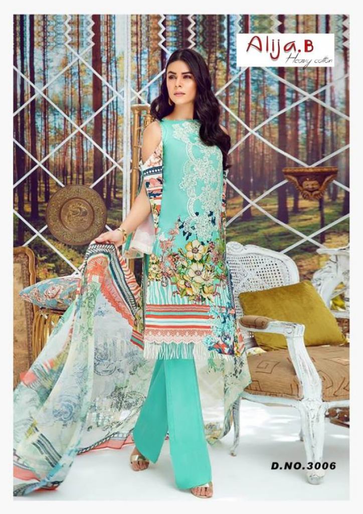 Alija B Presents Cotton Karachi Dress Material