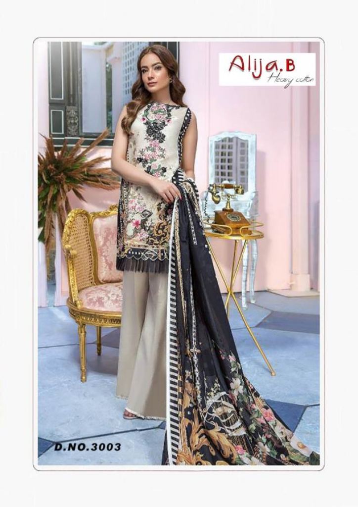 Alija B Presents Cotton Karachi Dress Material