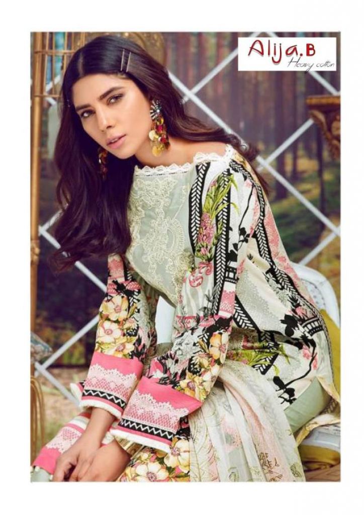 Alija B Presents Cotton Karachi Dress Material