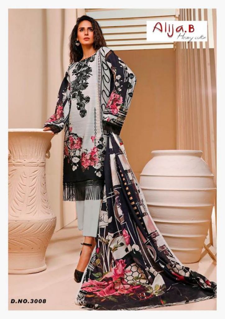 Alija B Presents Cotton Karachi Dress Material