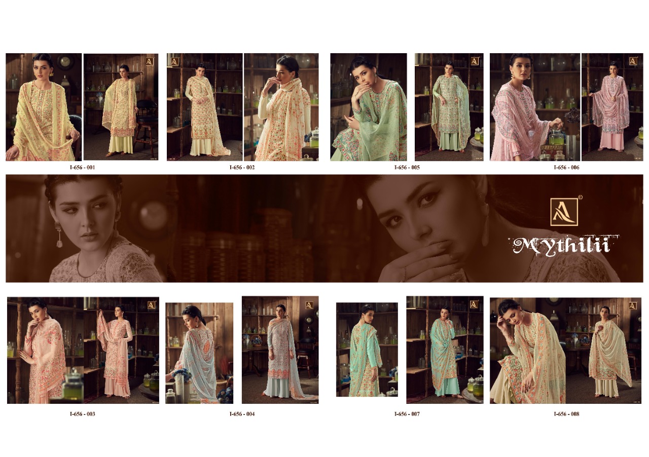 Alok Presents Mythilli Designer Dress Material
