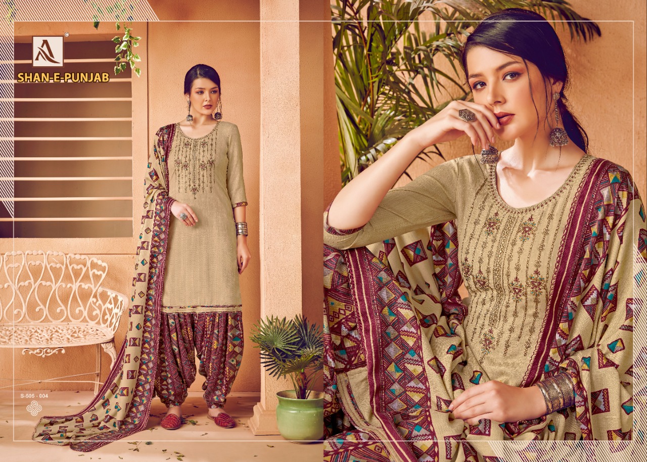 Alok Presents  Shan E Punjab  Designer Dress Material