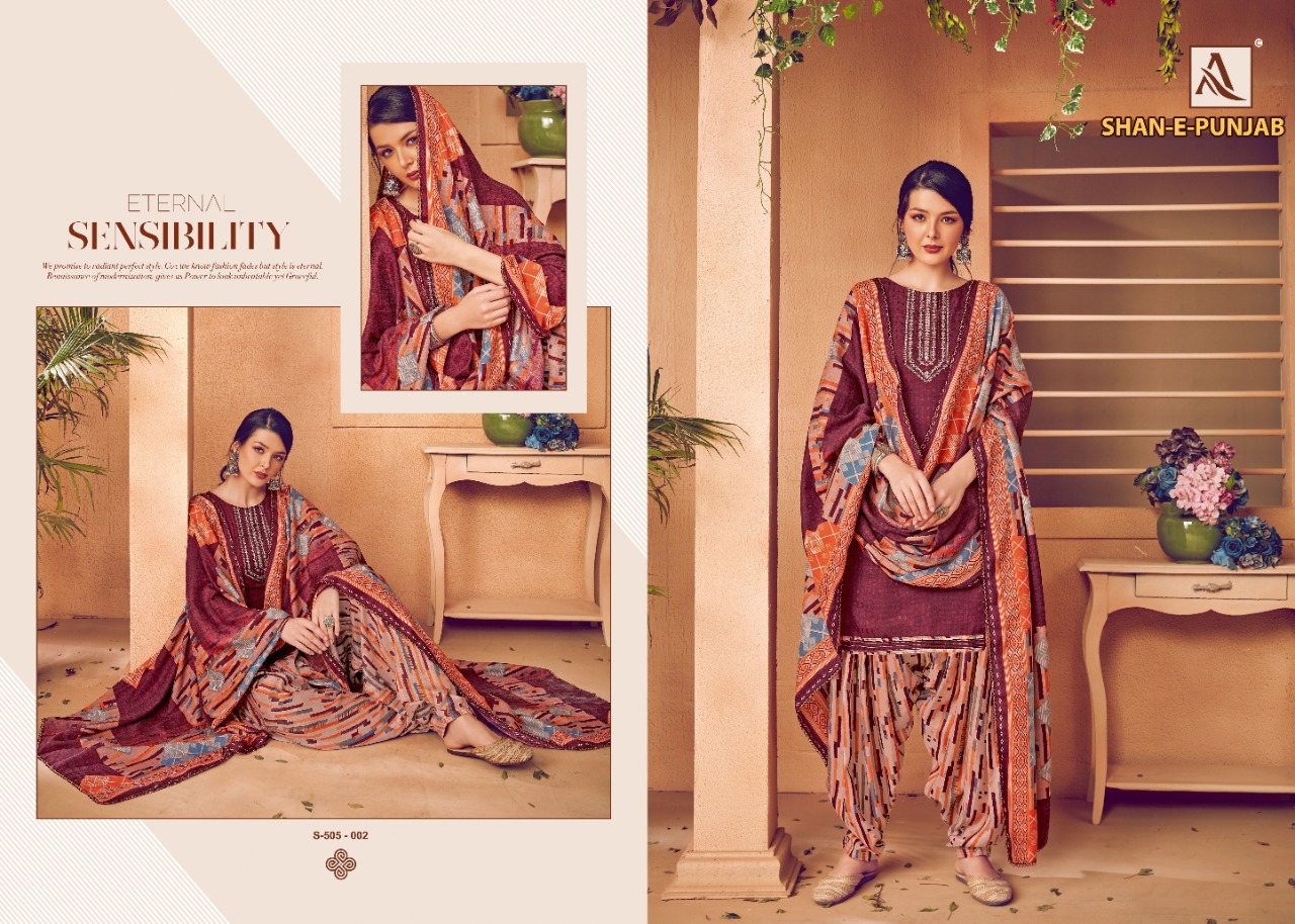 Alok Presents  Shan E Punjab  Designer Dress Material
