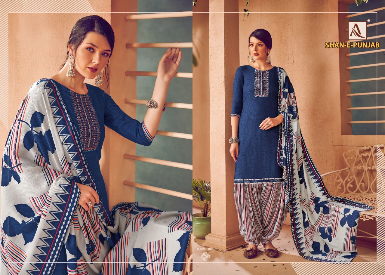 Alok Presents  Shan E Punjab  Designer Dress Material