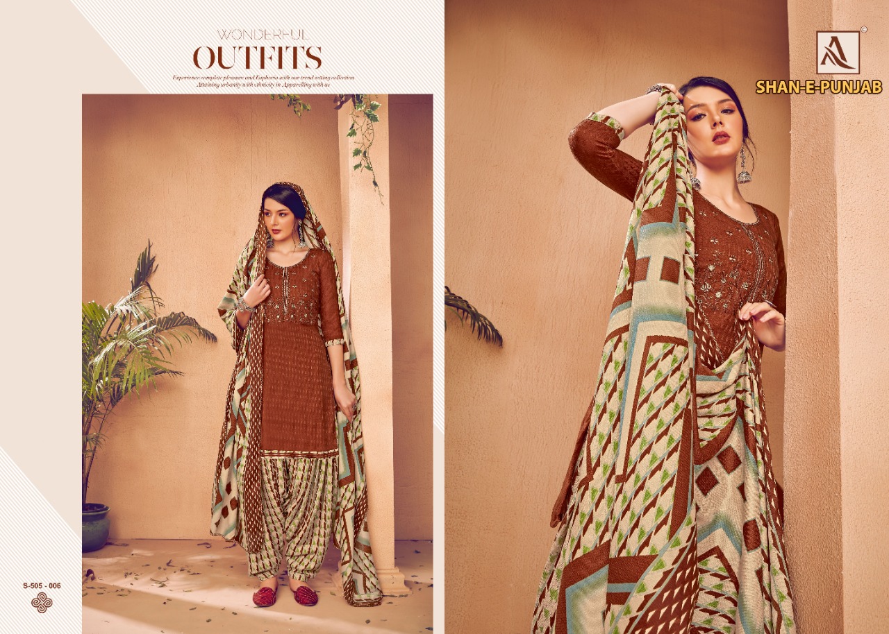 Alok Presents  Shan E Punjab  Designer Dress Material