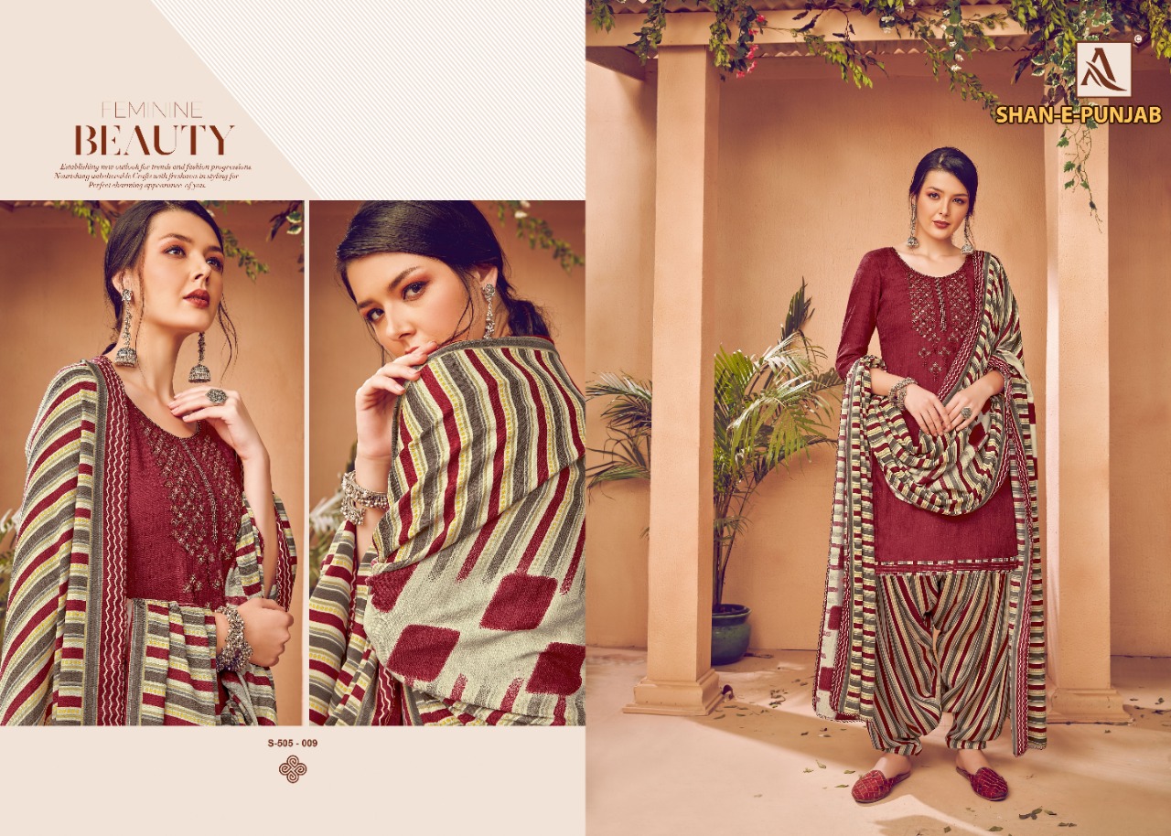 Alok Presents  Shan E Punjab  Designer Dress Material