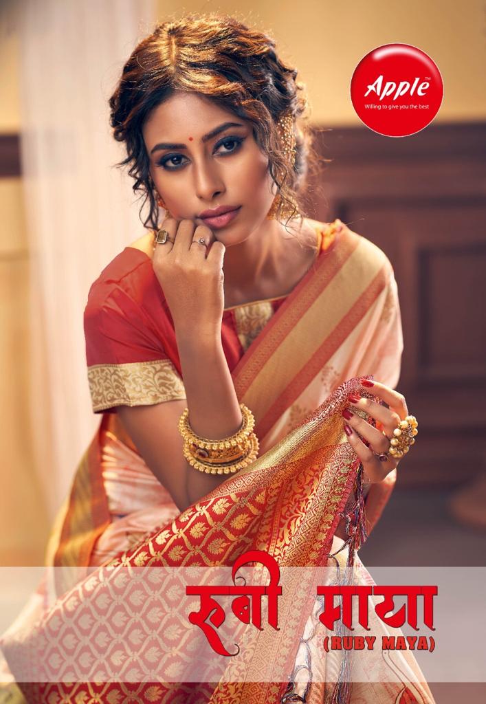 Apple Presents Ruby Maya Heavy Silk Digital Printed Saree Collection