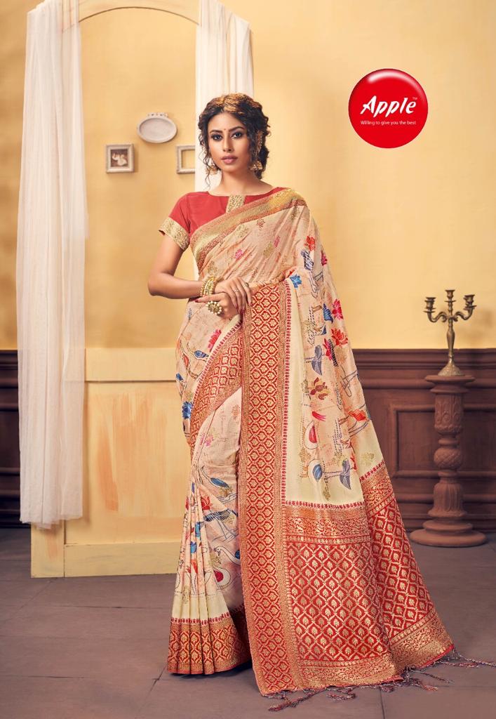 Apple Presents Ruby Maya Heavy Silk Digital Printed Saree Collection