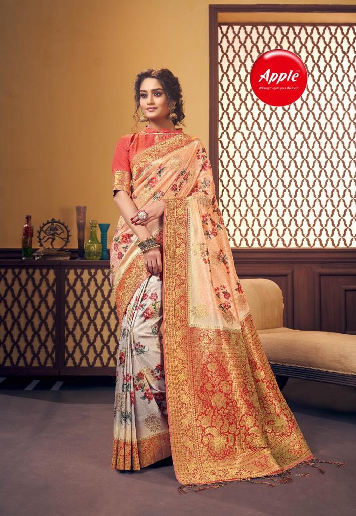 Apple Presents Ruby Maya Heavy Silk Digital Printed Saree Collection