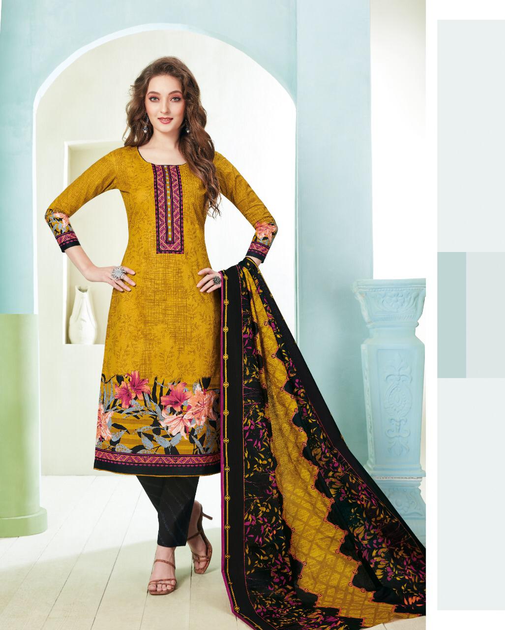 Balaji Presents Kumkum  Vol 23 Printed Dress Material