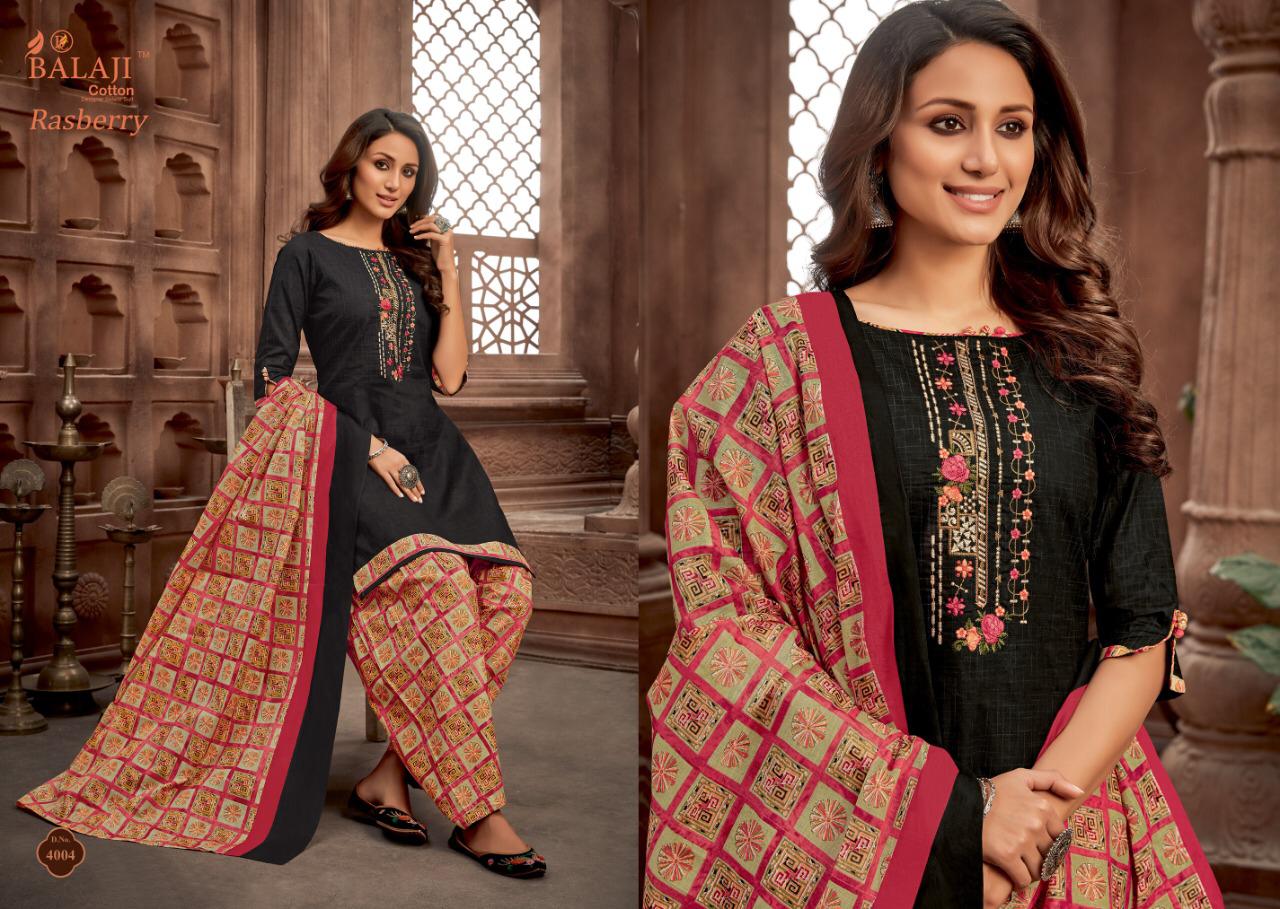 Balaji  Presents Rasberry Patiyala Vol 4 Printed  Dress Material
