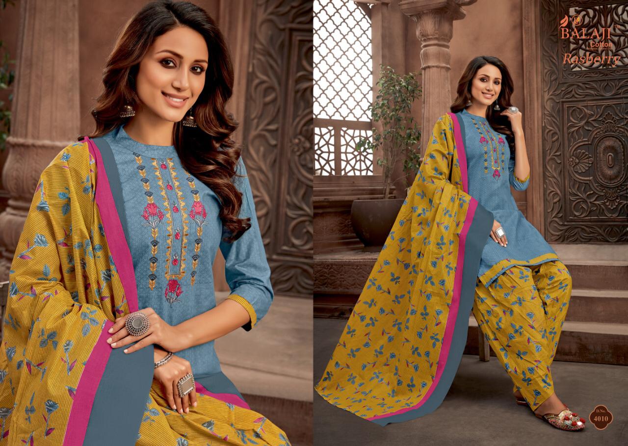 Balaji  Presents Rasberry Patiyala Vol 4 Printed  Dress Material