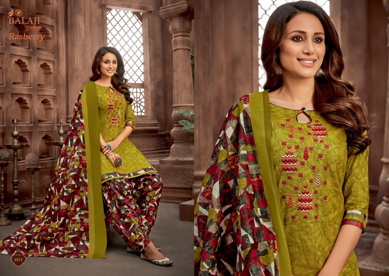 Balaji  Presents Rasberry Patiyala Vol 4 Printed  Dress Material