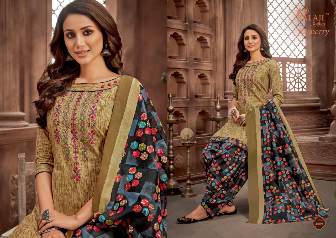 Balaji  Presents Rasberry Patiyala Vol 4 Printed  Dress Material