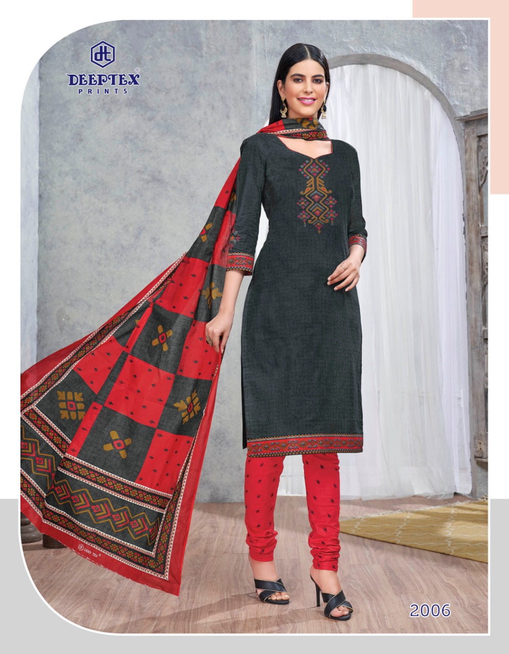 Deeptex Presents Anushka 2 Pure Cotton Printed Dress Material