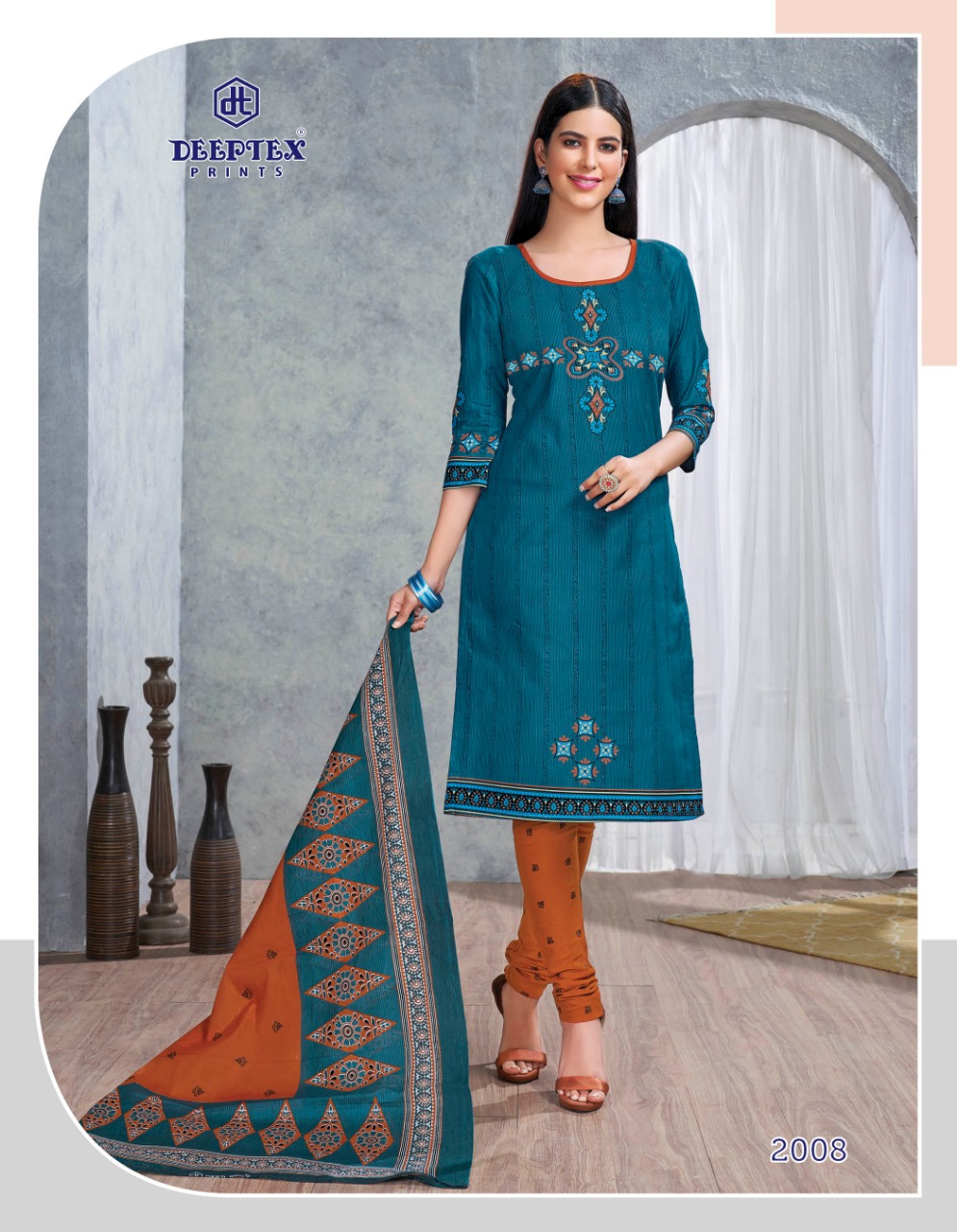 Deeptex Presents Anushka 2 Pure Cotton Printed Dress Material