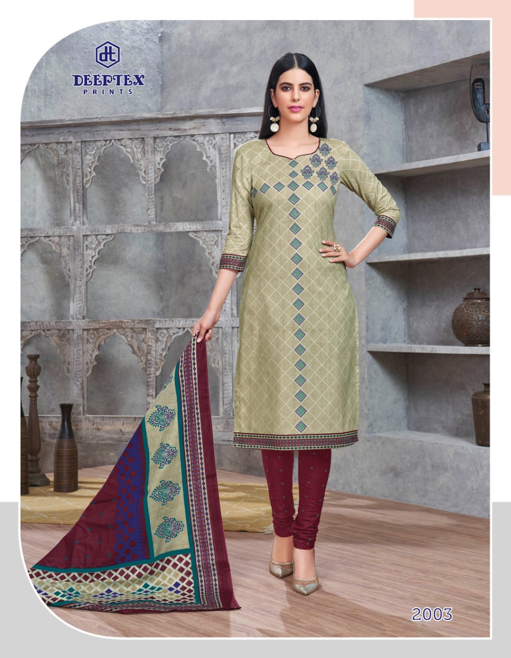 Deeptex Presents Anushka 2 Pure Cotton Printed Dress Material
