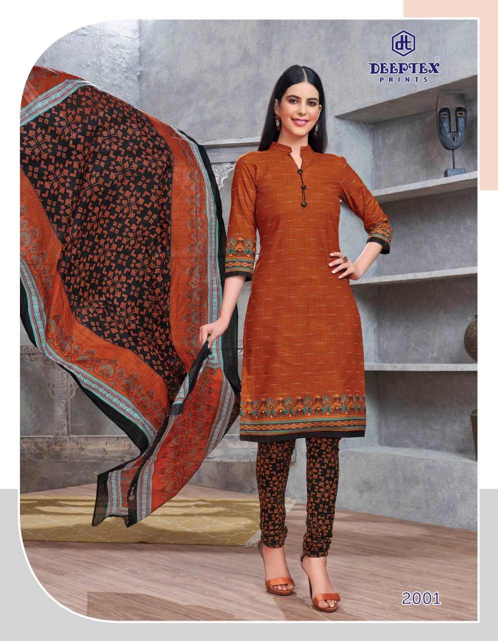 Deeptex Presents Anushka 2 Pure Cotton Printed Dress Material