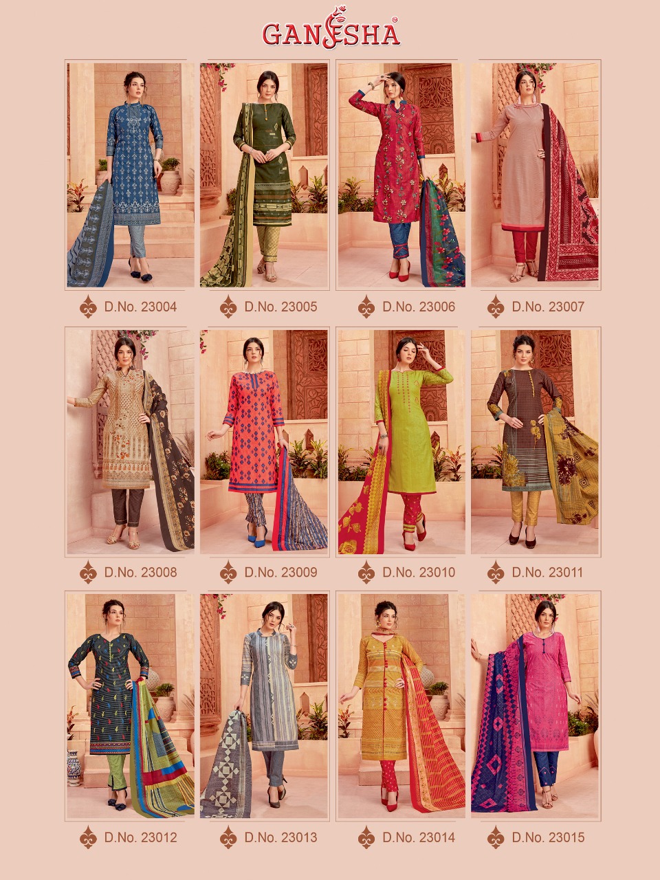 Ganesha Print  Vol 23 Printed Dress Material
