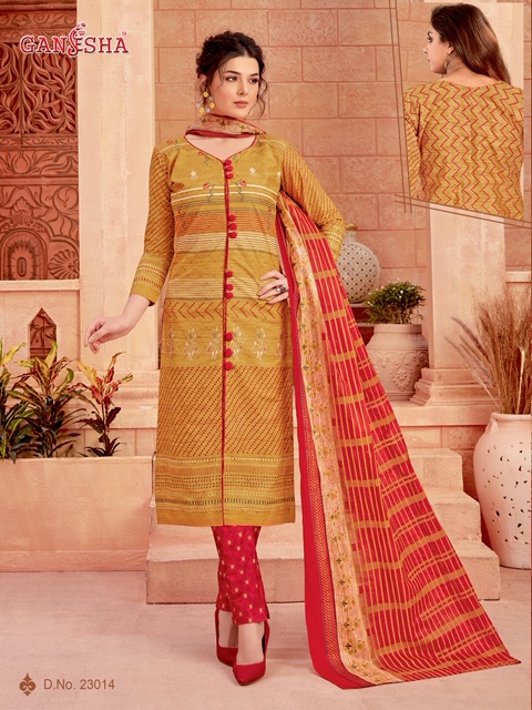 Ganesha Print  Vol 23 Printed Dress Material