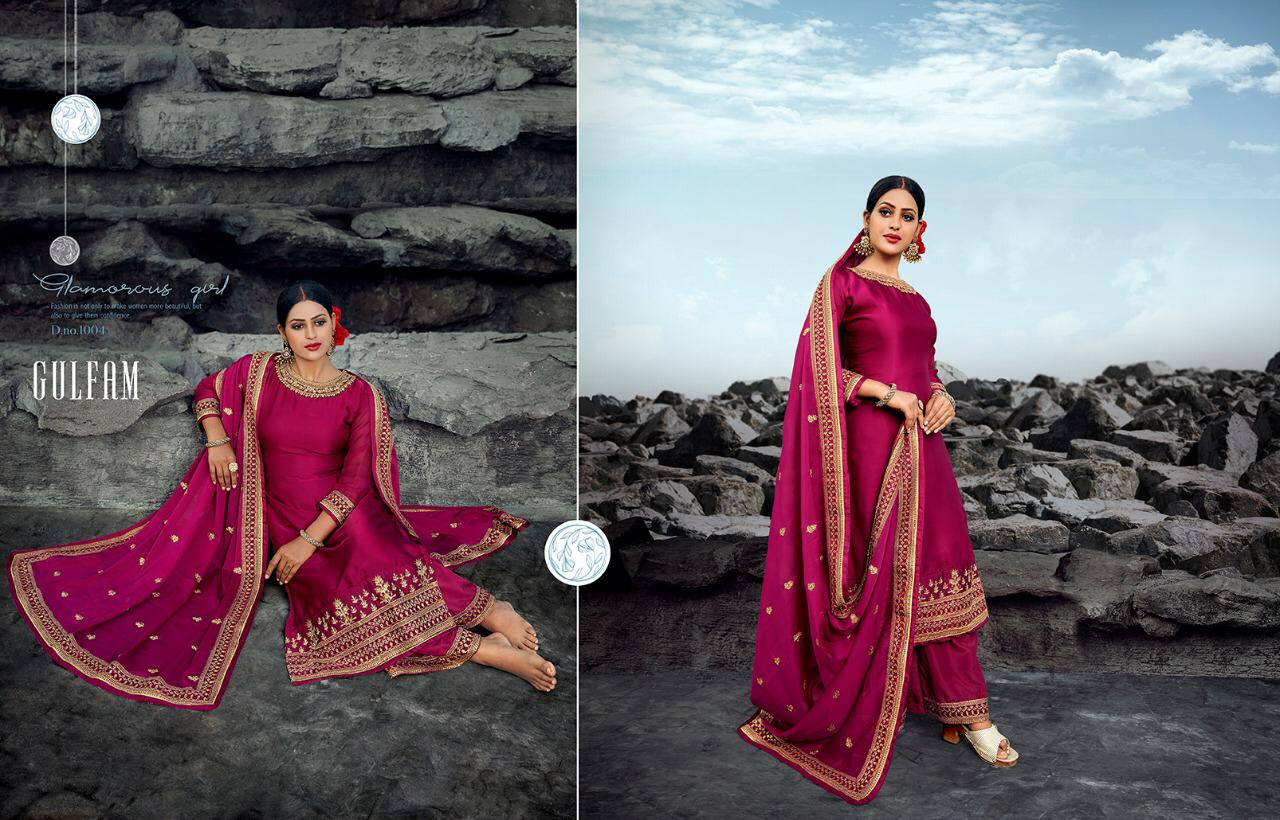 Gulfam 1001 Series Embroidered Salwar Suits