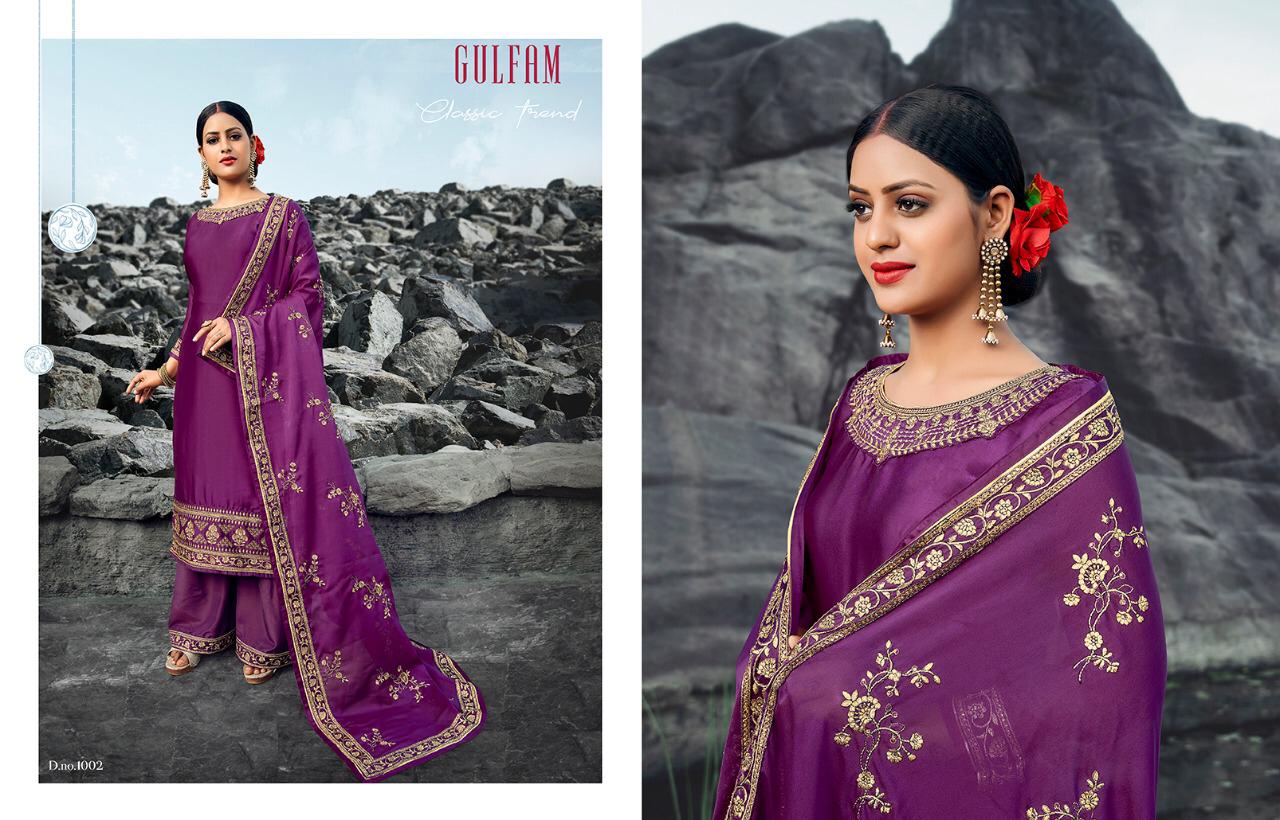 Gulfam 1001 Series Embroidered Salwar Suits