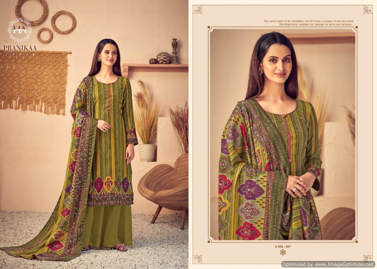 Harshit Presents  Pranikaa  Dress Material