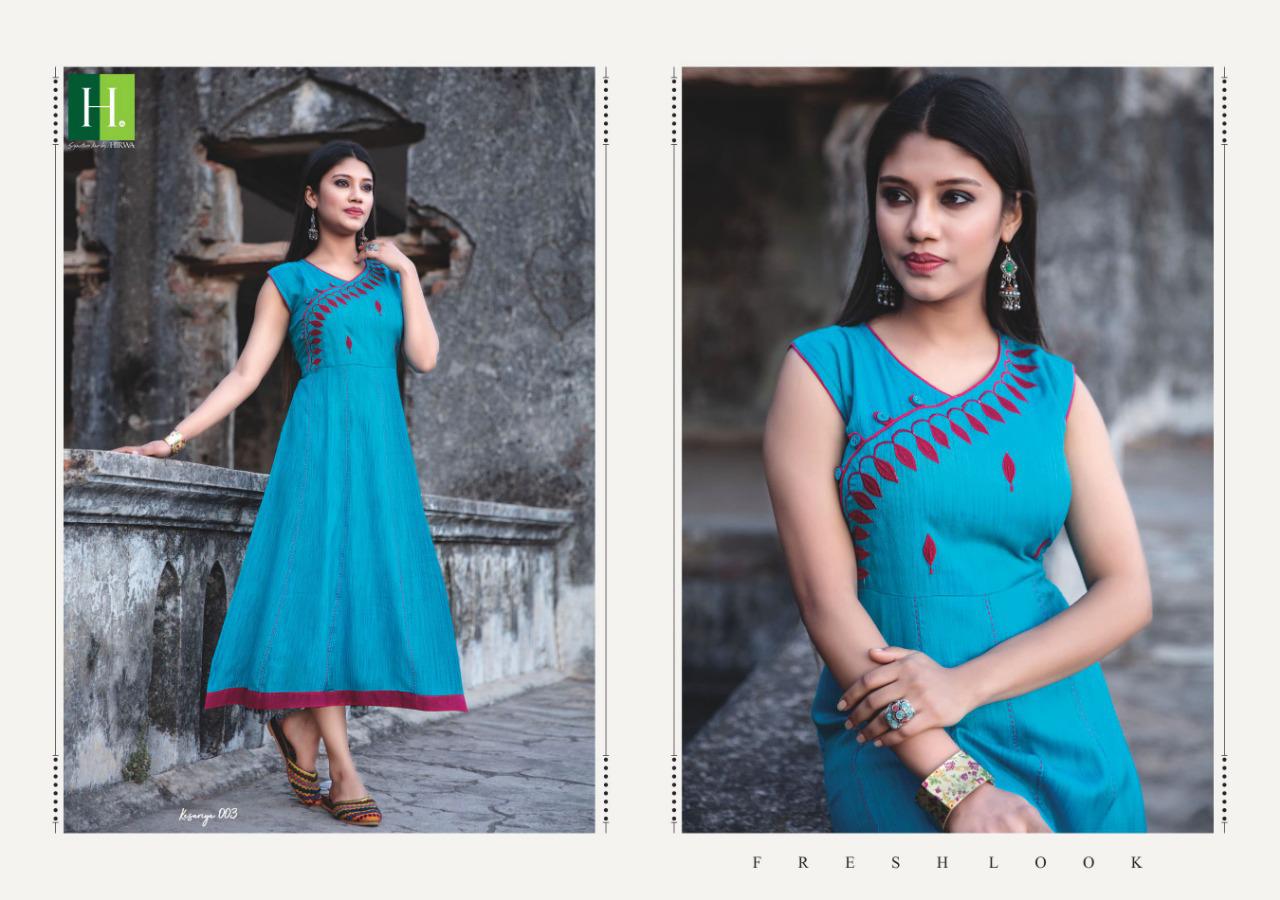 Hirwa Presents Kesariya Vol 3 Stylish Kurti Collection