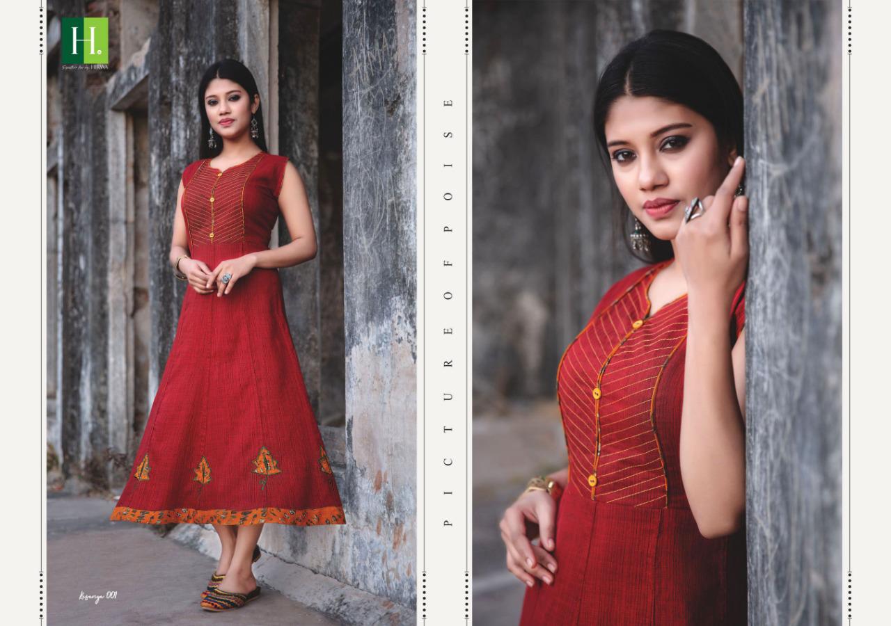 Hirwa Presents Kesariya Vol 3 Stylish Kurti Collection