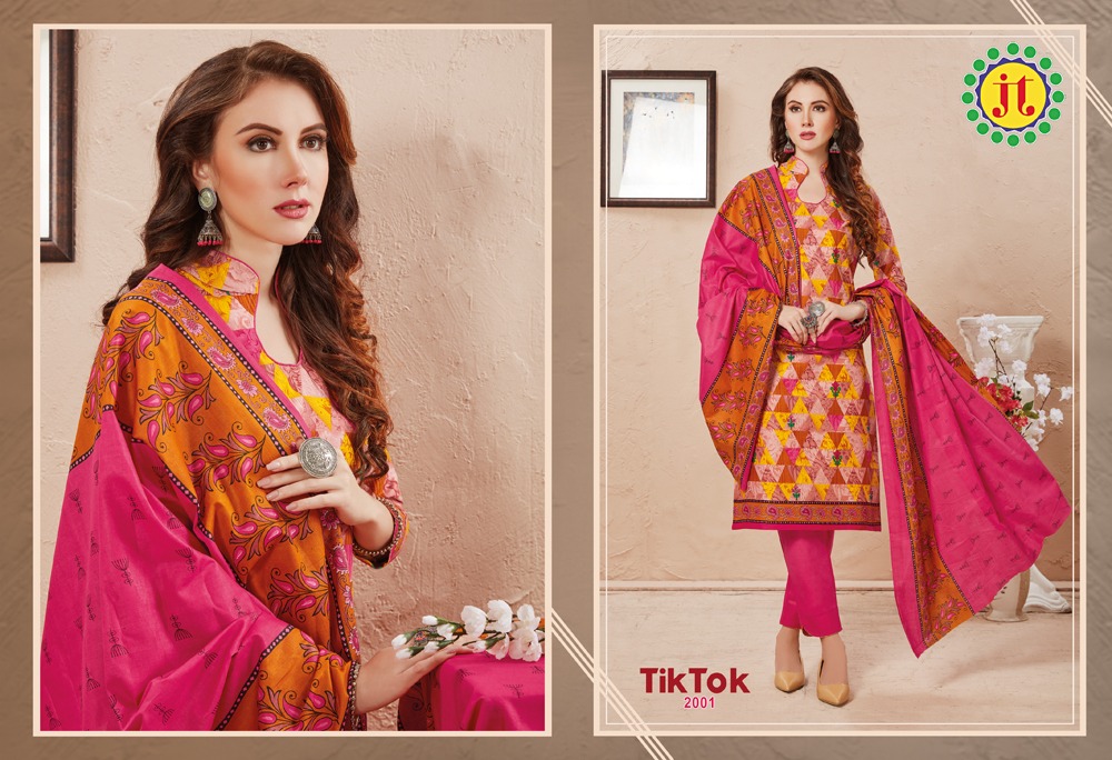 Jt Presents  Tiktok Vol 2  Printed Dress Material