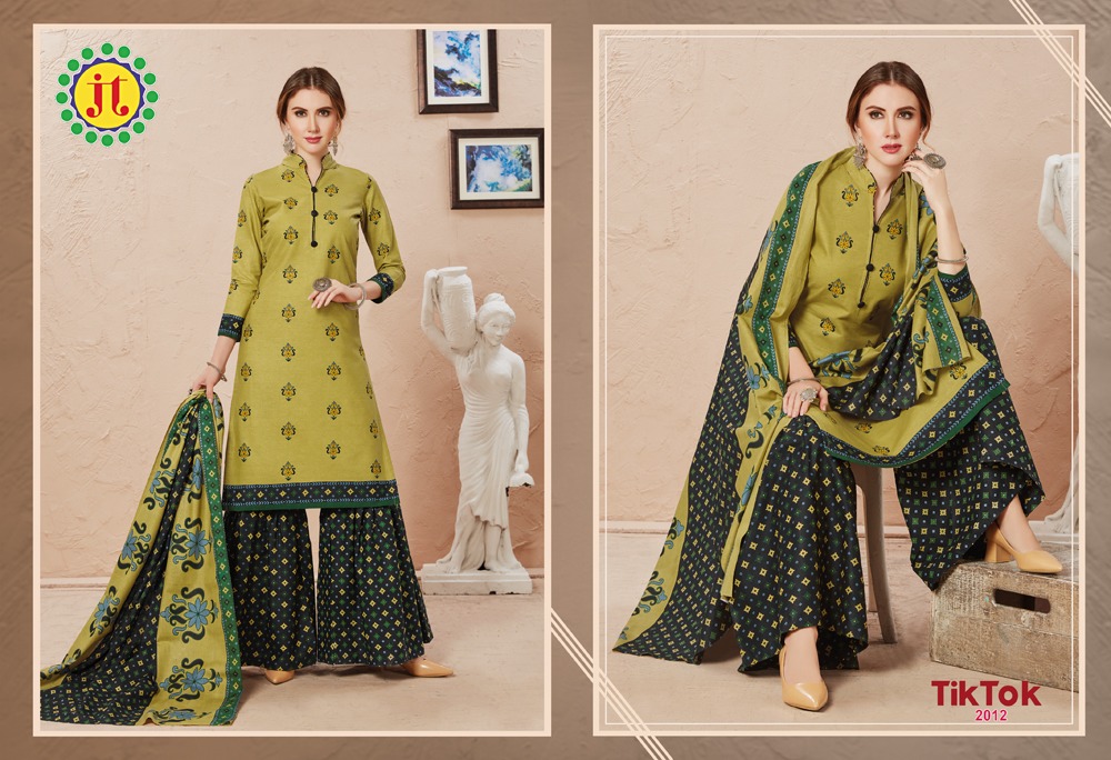 Jt Presents  Tiktok Vol 2  Printed Dress Material