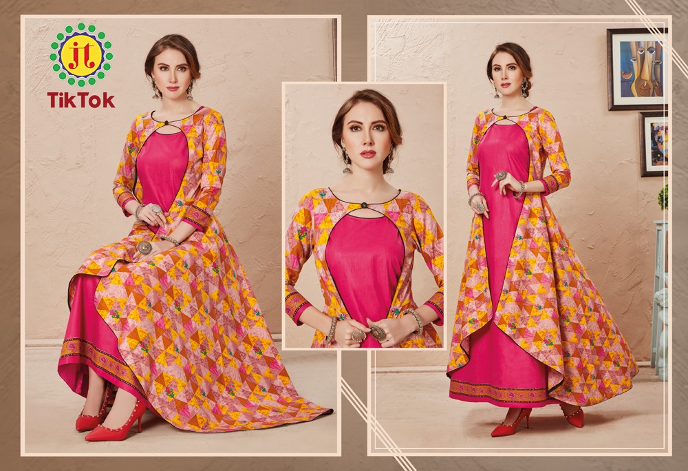 Jt Presents  Tiktok Vol 2  Printed Dress Material