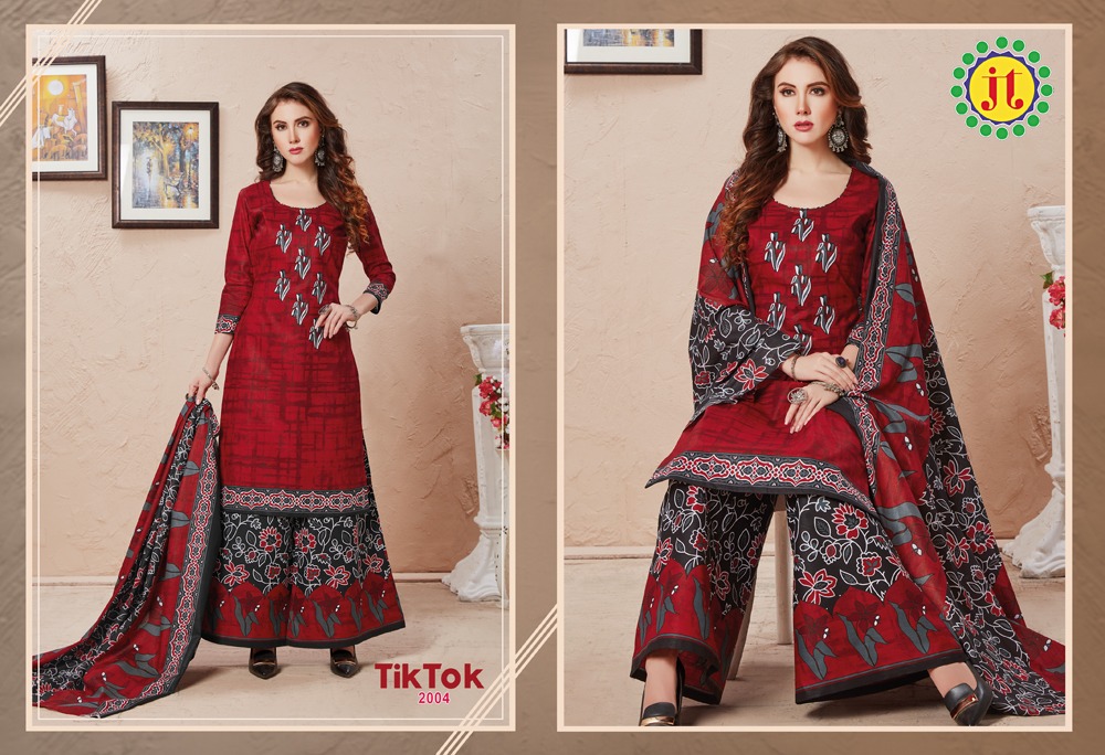 Jt Presents  Tiktok Vol 2  Printed Dress Material