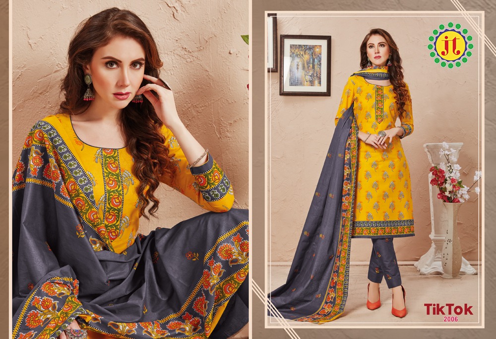 Jt Presents  Tiktok Vol 2  Printed Dress Material