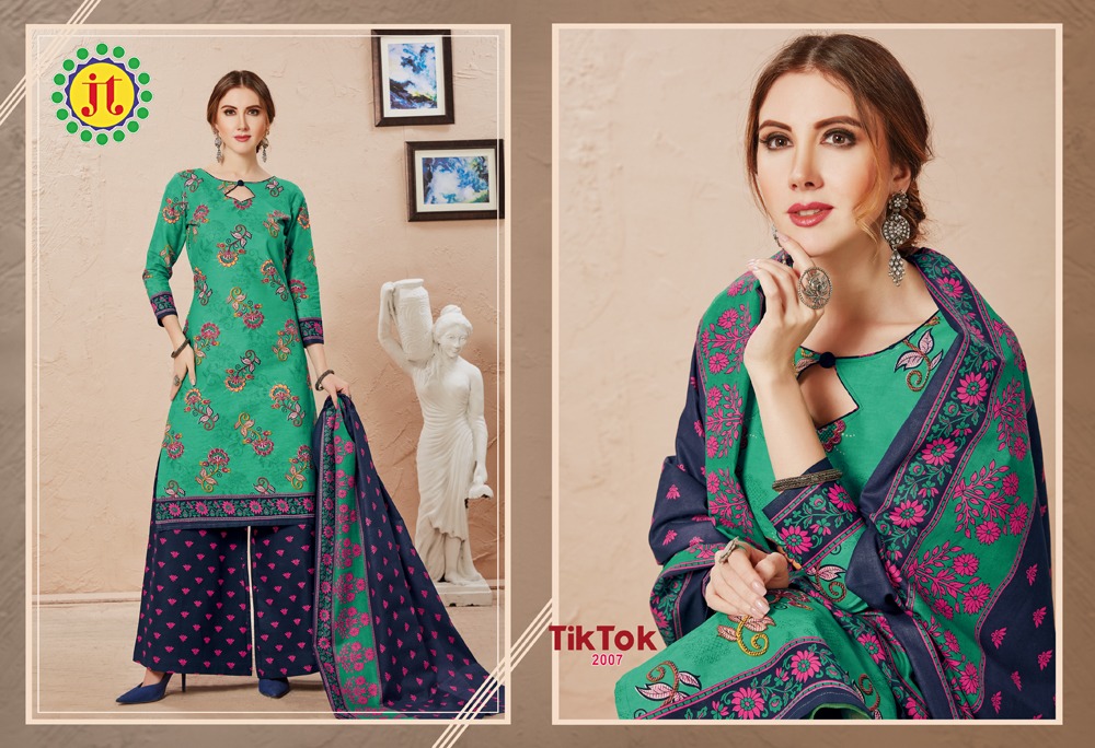Jt Presents  Tiktok Vol 2  Printed Dress Material