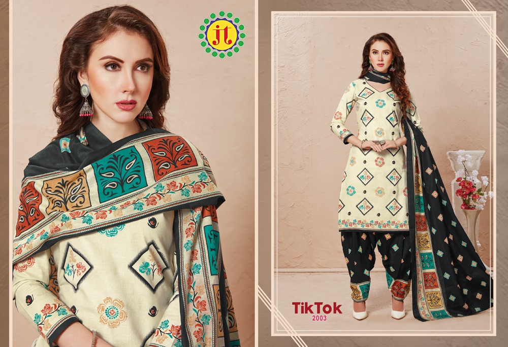 Jt Presents  Tiktok Vol 2  Printed Dress Material