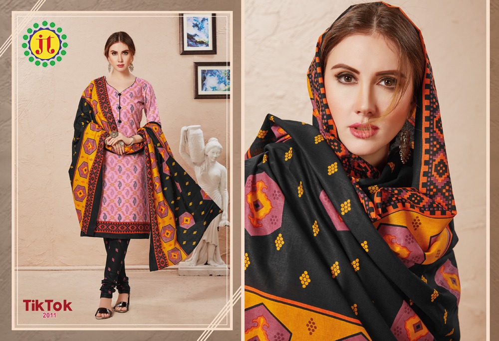 Jt Presents  Tiktok Vol 2  Printed Dress Material