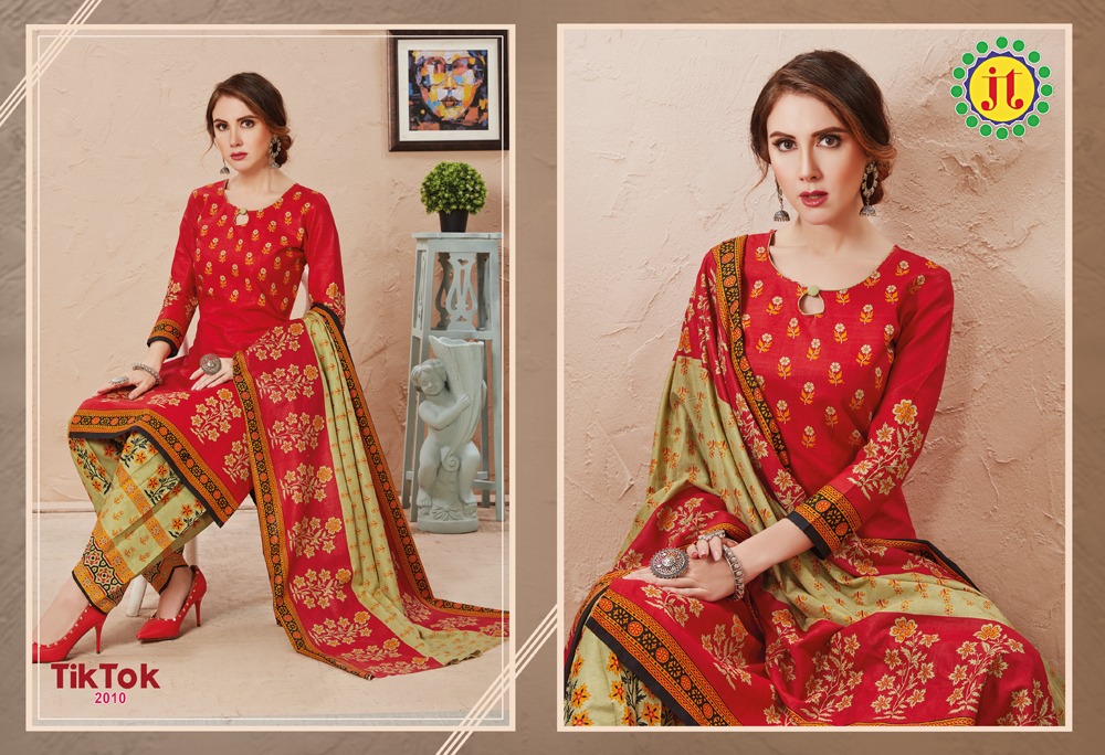 Jt Presents  Tiktok Vol 2  Printed Dress Material