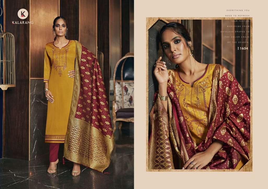 Kalarang Presents  Malvika  Vol 3  Designer Dress Material