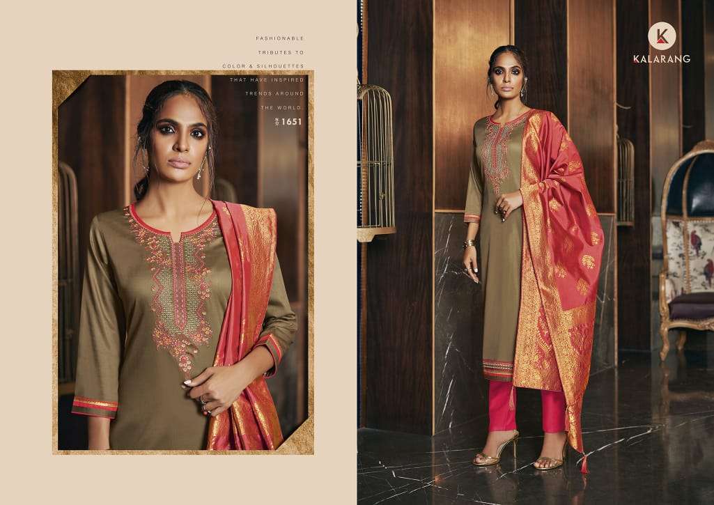 Kalarang Presents  Malvika  Vol 3  Designer Dress Material